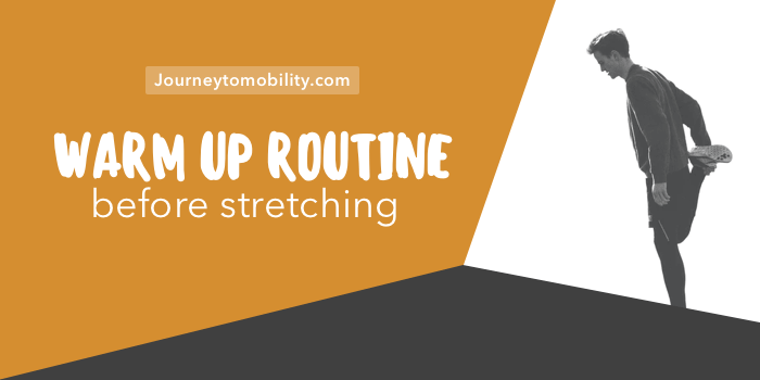 warm up routine before stretching blog banner
