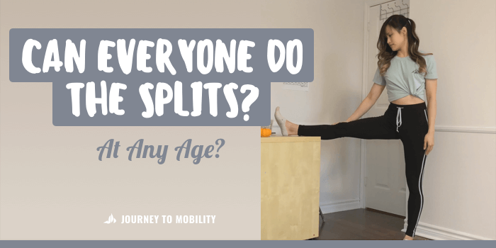 Can everyone do the splits - side split test