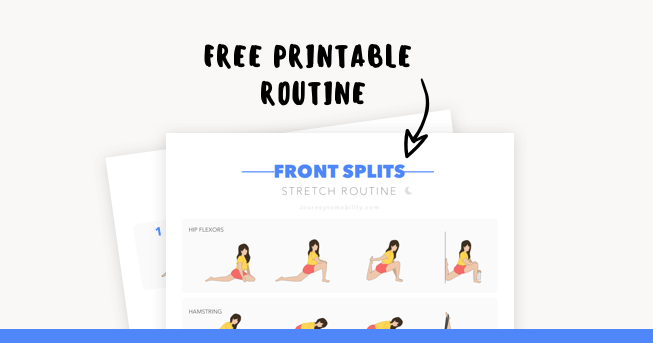 free printable splits routine