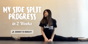 Side splits progress in 2 weeks