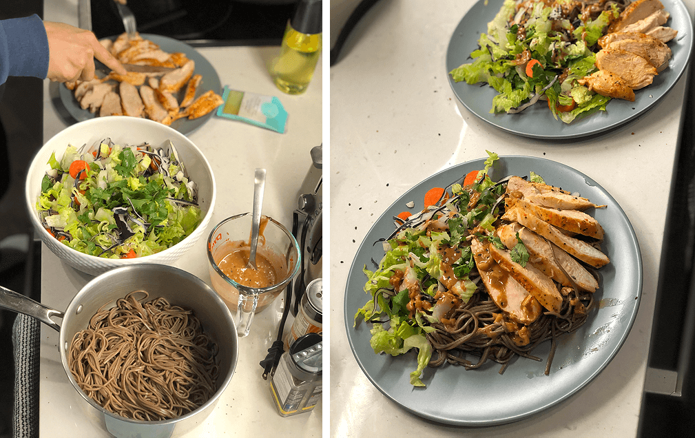 GoodFood Review Soba Chicken Noodle Bowl with Lettuc