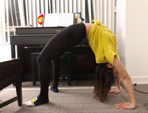 bridge pose yoga backbend progress